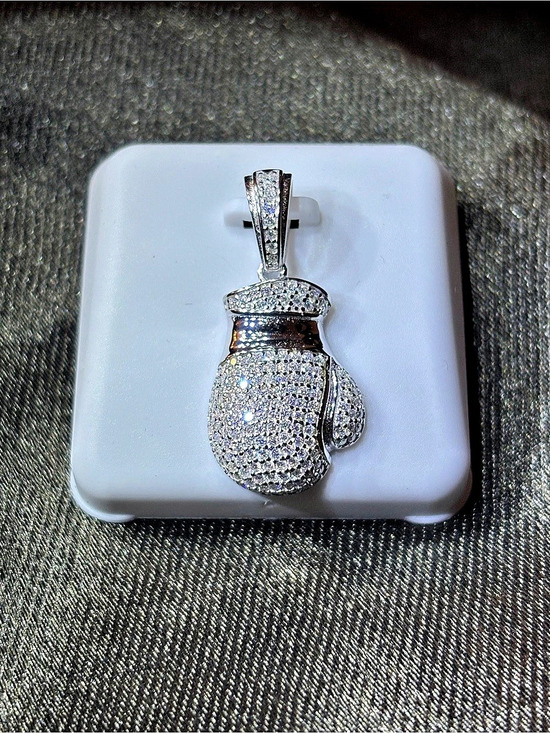 Moissanite Other - .925 Sterling Silver 1ct. VVS Moissanite Pave’ Boxing Glove